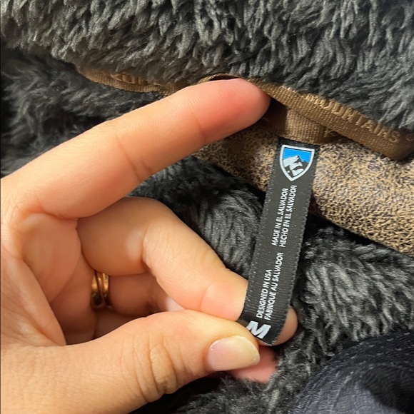 KUHL “Flight Vest” Stowaway Hood Zipper Fuzzy Grey Vest Medium - Picture 12 of 12